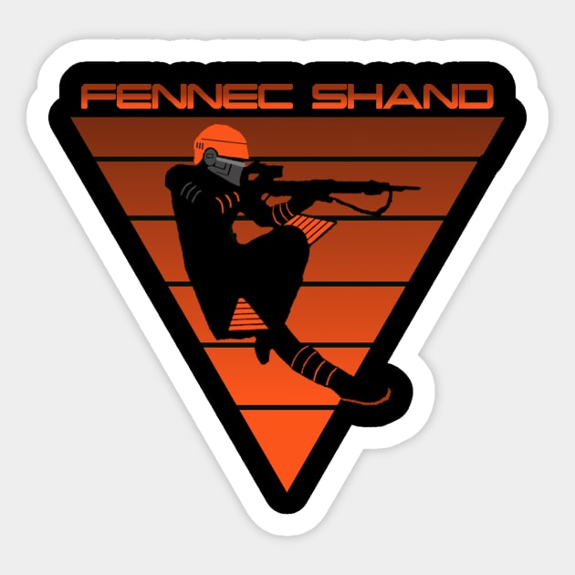 Fennec Shand Sticker by GenXWing